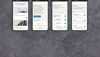 Iphone mockups showcasing Stena Recycling's customer portal