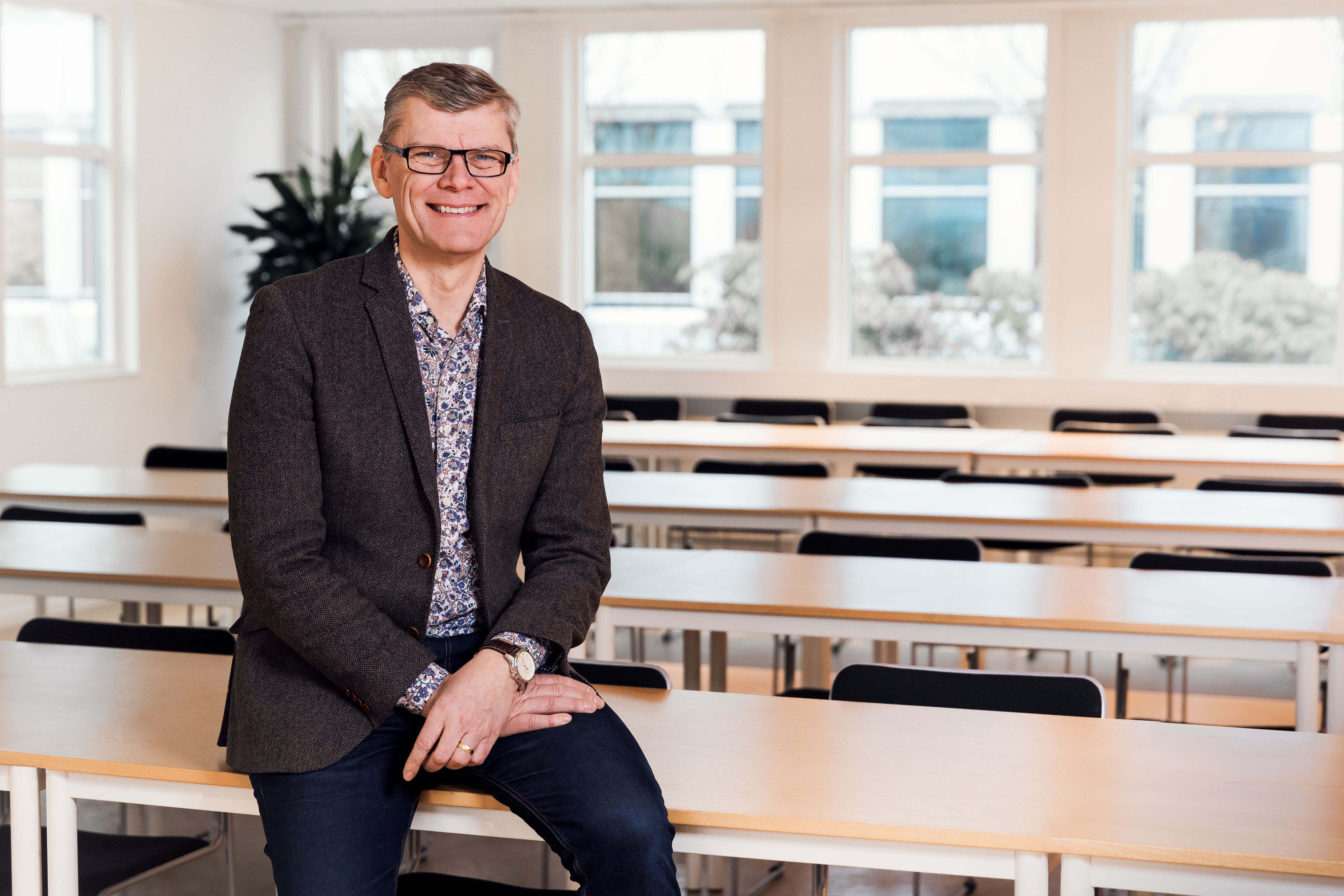 Jan-Erik Andersson smiler