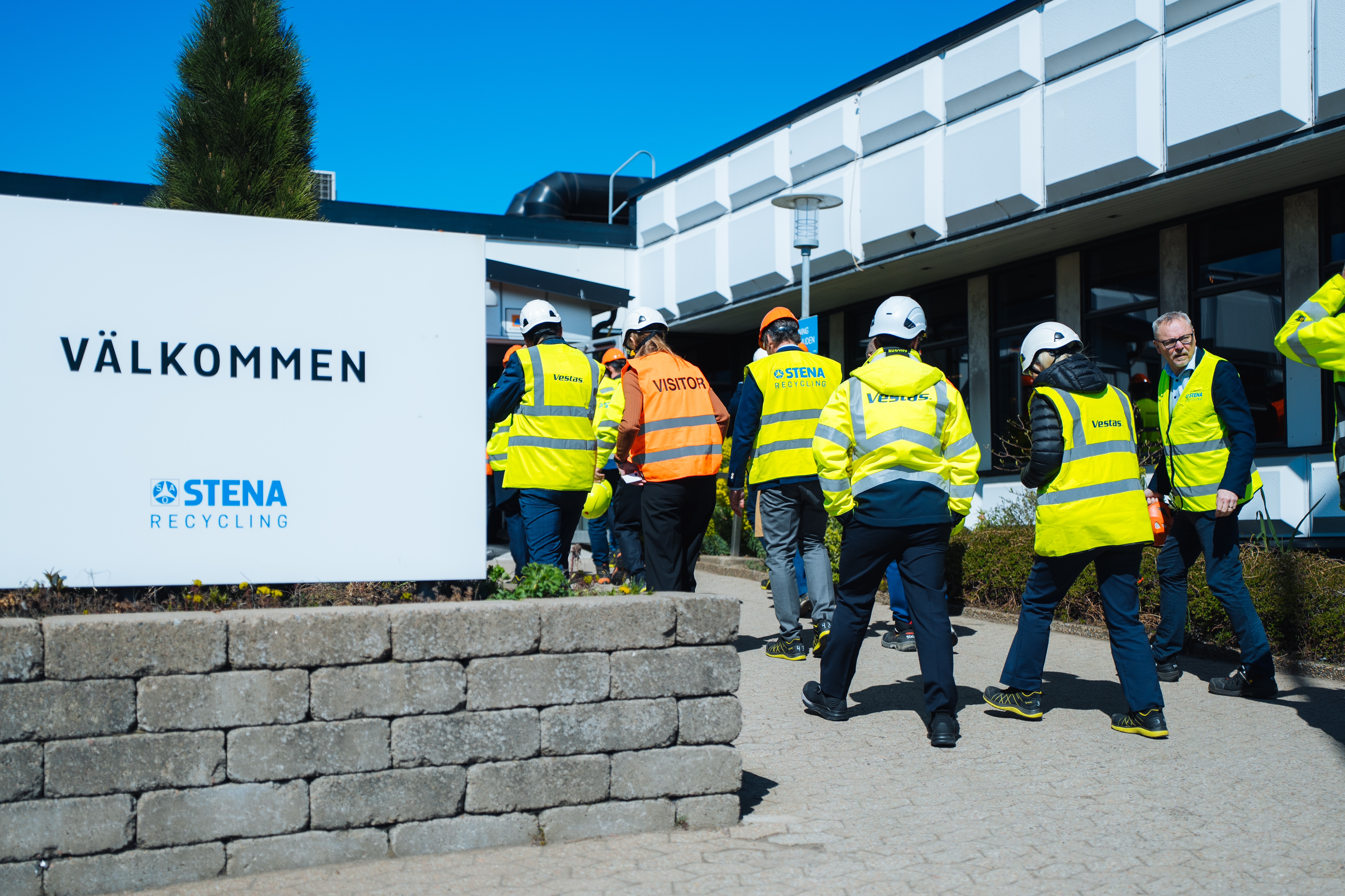 Vestas visiting Stena Recycling in Halmstad Sweden