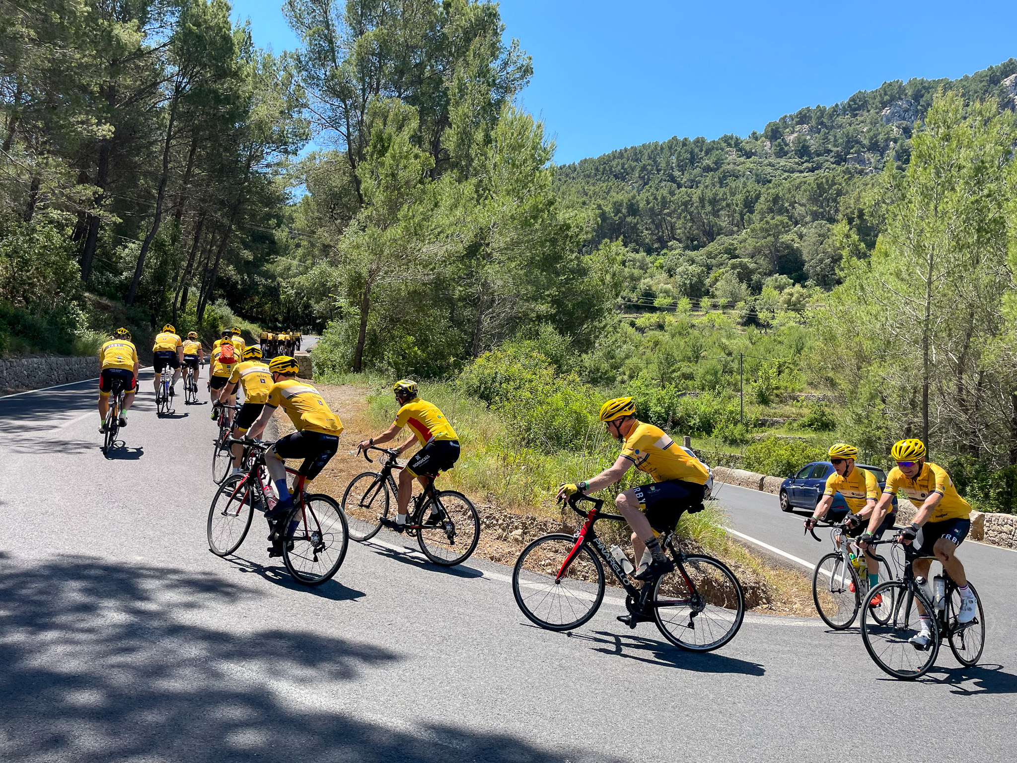 Team Rynkeby cyklar på Mallorca