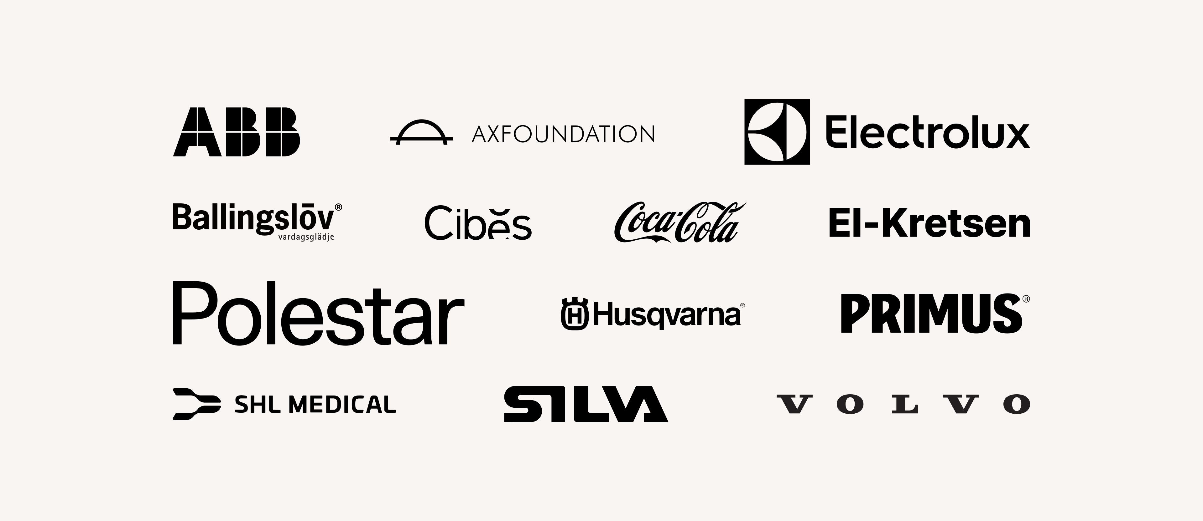 An image with logos of some the companies Stena Circular Consulting works with.
