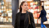 Woman standing in a shopping center