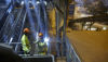 Two Stena Recycling employees discussing the production at Stena Nordic Recycling Center.