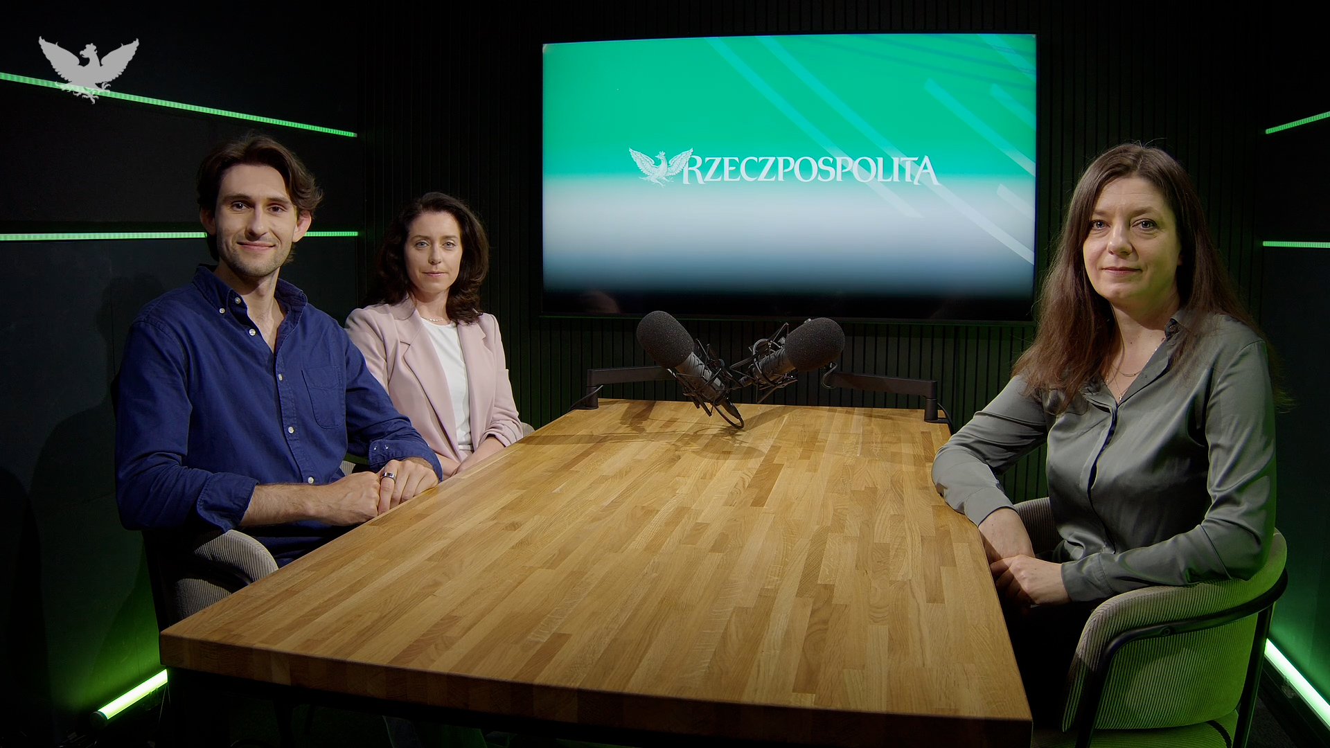 podcast, studio, troje ludzi, cyrkularność, SCEA