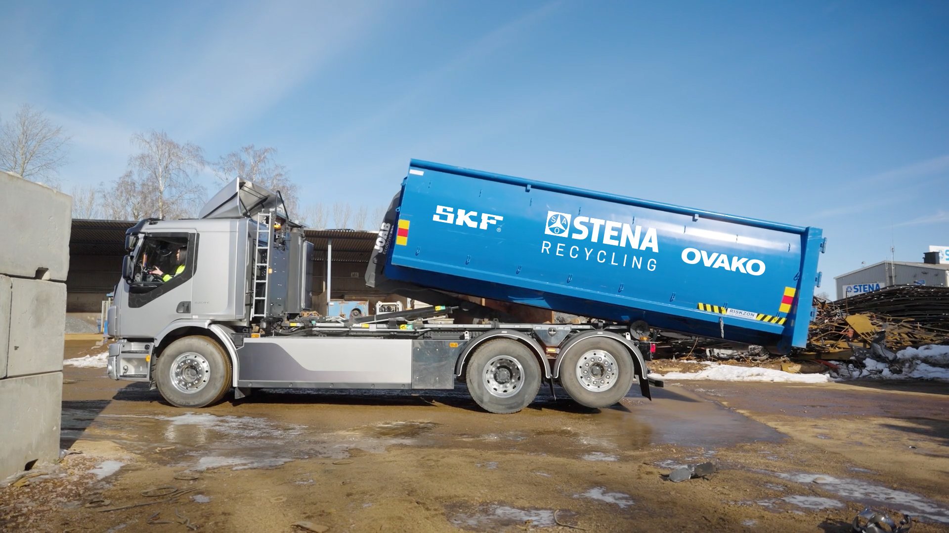 Lastvagn Stena Recycling, SKF & Ovako