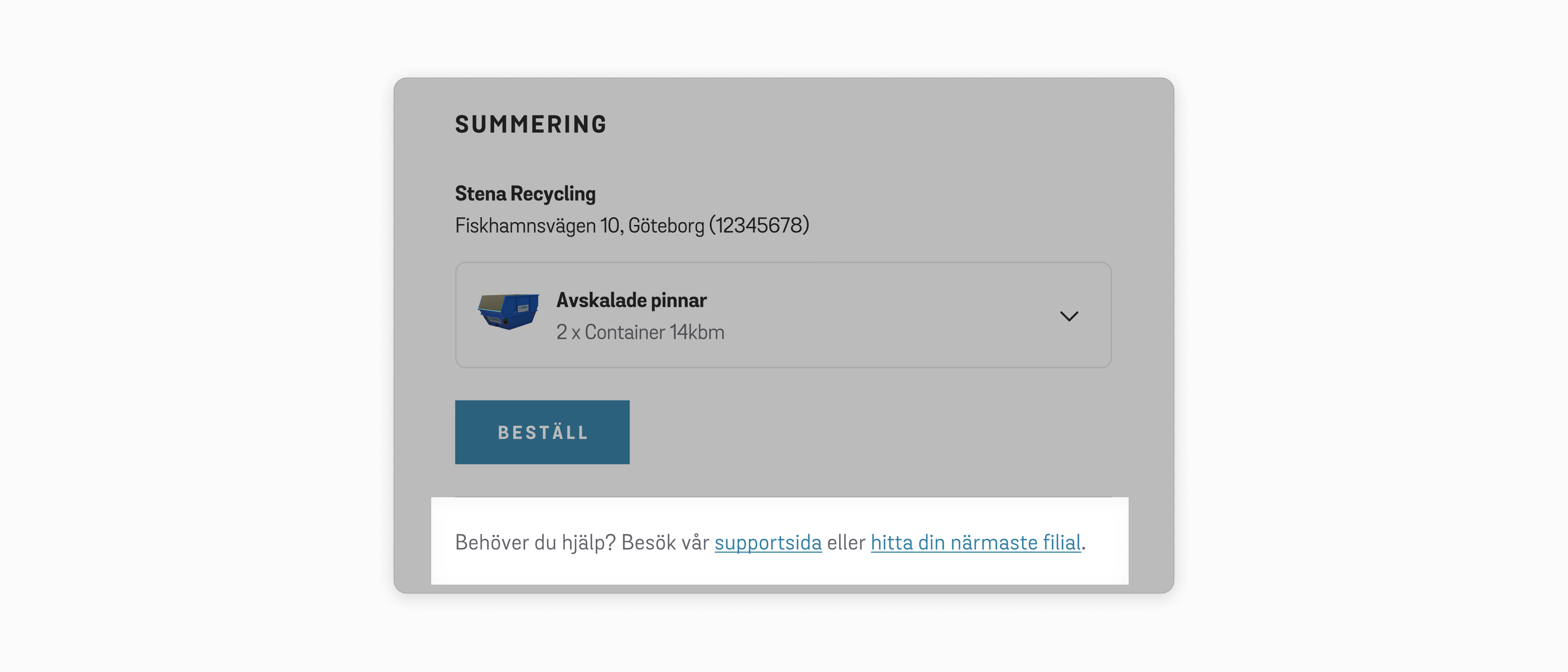 Lämna kommentar vid rutt-order